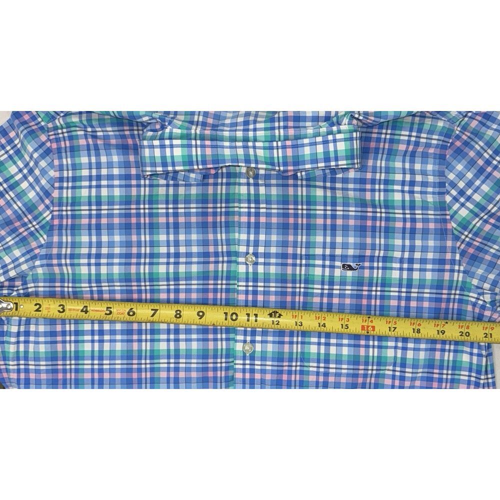 Vineyard Vines Performance Mens M Blue & Multicolor Classic Fit Tucker Shirt‎ - Picture 6 of 6